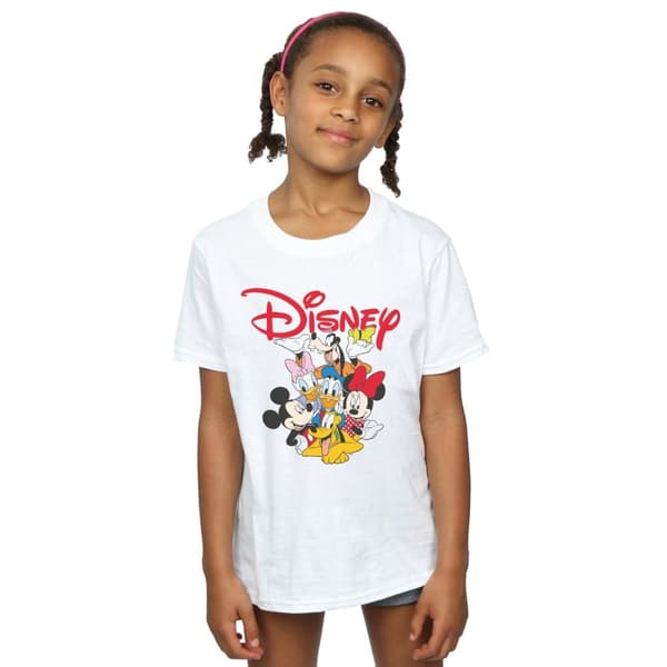 Disney Girls Mickey Mouse Crew Cotton T-Shirt