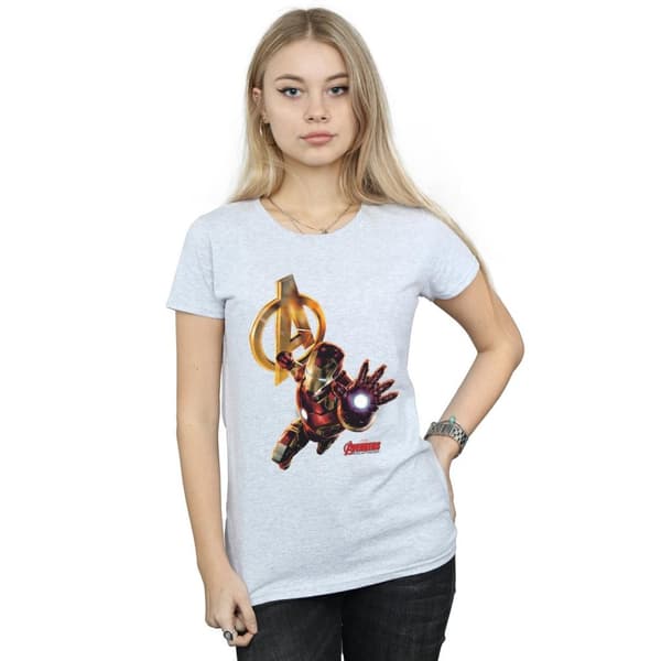 Marvel Womens/Ladies Iron Man Pose Cotton T-Shirt