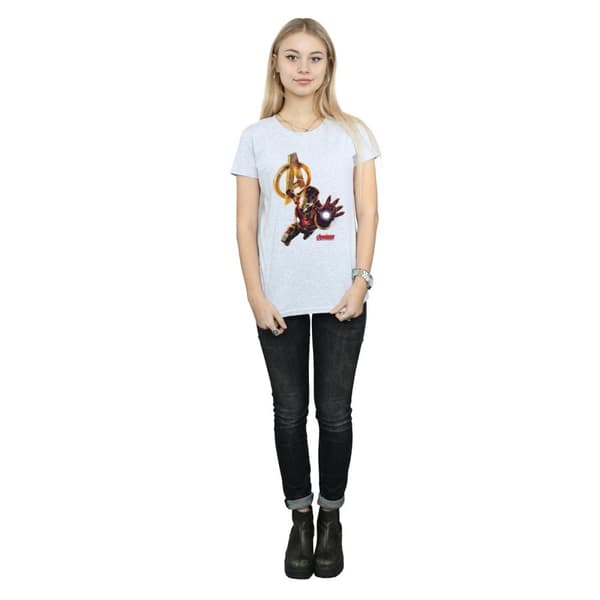 Marvel Womens/Ladies Iron Man Pose Cotton T-Shirt