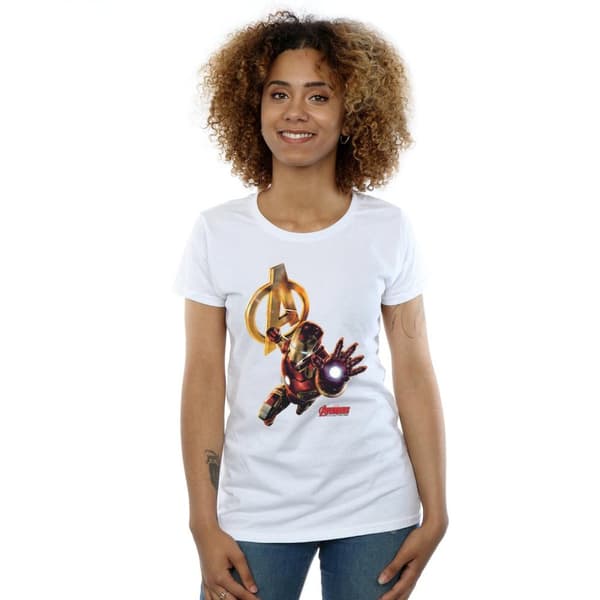 Marvel Womens/Ladies Iron Man Pose Cotton T-Shirt