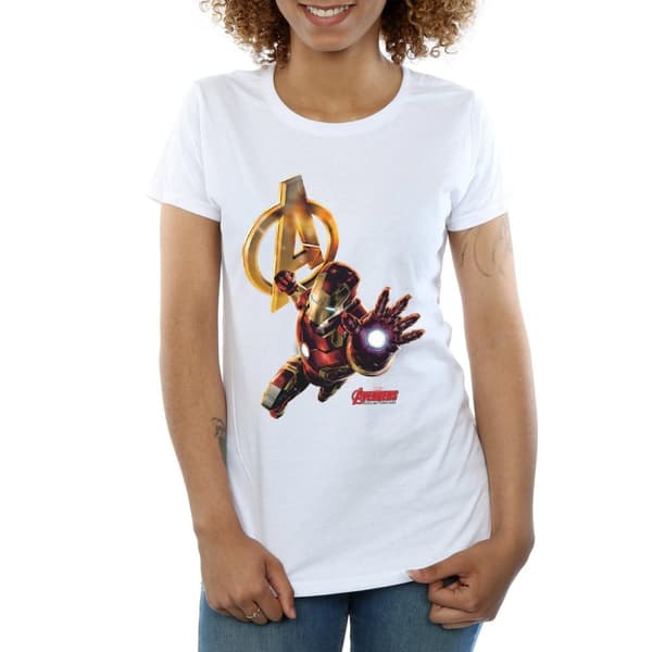 Marvel Womens/Ladies Iron Man Pose Cotton T-Shirt