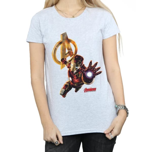 Marvel Womens/Ladies Iron Man Pose Cotton T-Shirt