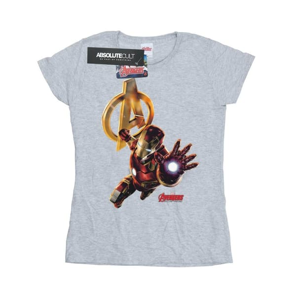 Marvel Womens/Ladies Iron Man Pose Cotton T-Shirt