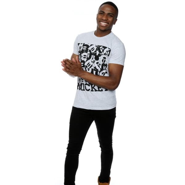 Disney Herr T-shirt med rutnät från Musse Pigg
