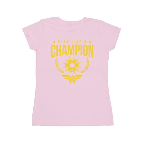 DC Comics Dam/Tjej Wonder Woman Play Like A Champion - T-shirt i bomull