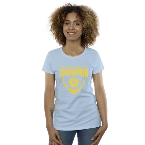 DC Comics Dam/Tjej Wonder Woman Play Like A Champion - T-shirt i bomull