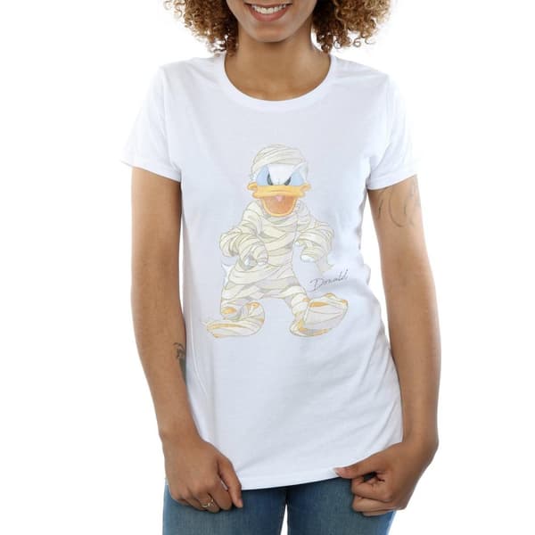 Disney Womens/Ladies Mummy Donald Duck Cotton T-Shirt