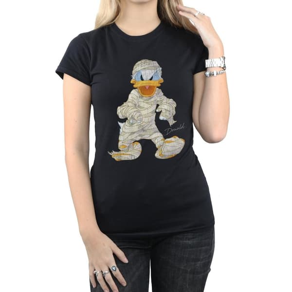 Disney Womens/Ladies Mummy Donald Duck Cotton T-Shirt