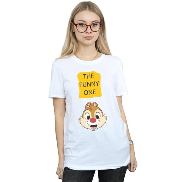 Disney Dam/Tjej Chip N Dale The Funny One - pojkvänströja i bomull