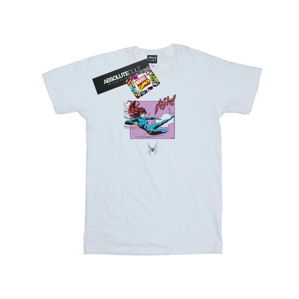 Marvel Comics Black Widow Kick Frame T-shirt i bomull för flickor