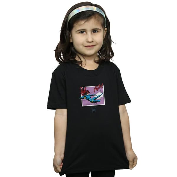 Marvel Comics Black Widow Kick Frame T-shirt i bomull för flickor