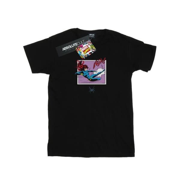 Marvel Comics Black Widow Kick Frame T-shirt i bomull för flickor