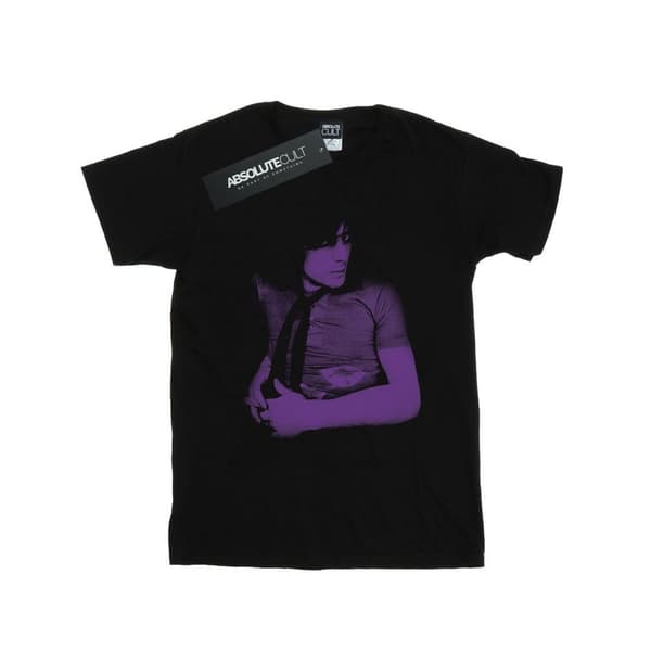 Syd Barrett Womens/Ladies Violet Portrait Cotton Boyfriend T-Shirt Black L
