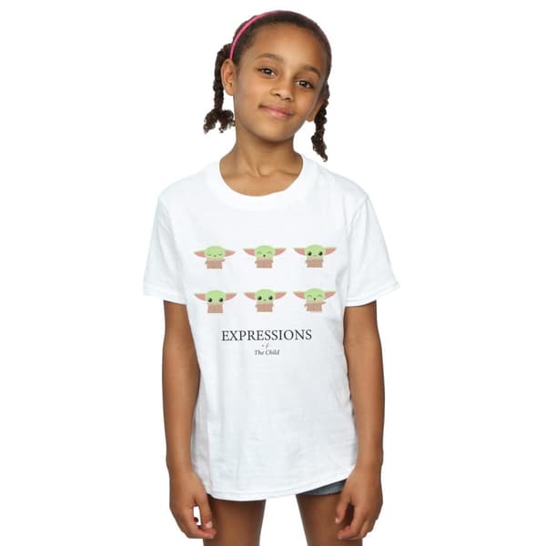 Star Wars Girls The Mandalorian Expressions Of The Child T-shirt i bomull