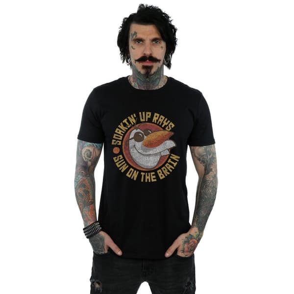 Disney Mens Frozen Olaf Sun On The Brain T-Shirt