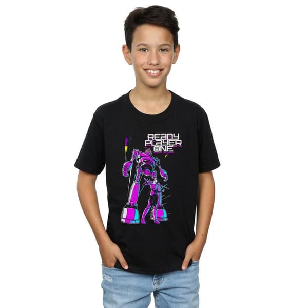Ready Player One Boys Iron Giant And Art3mis T-Shirt