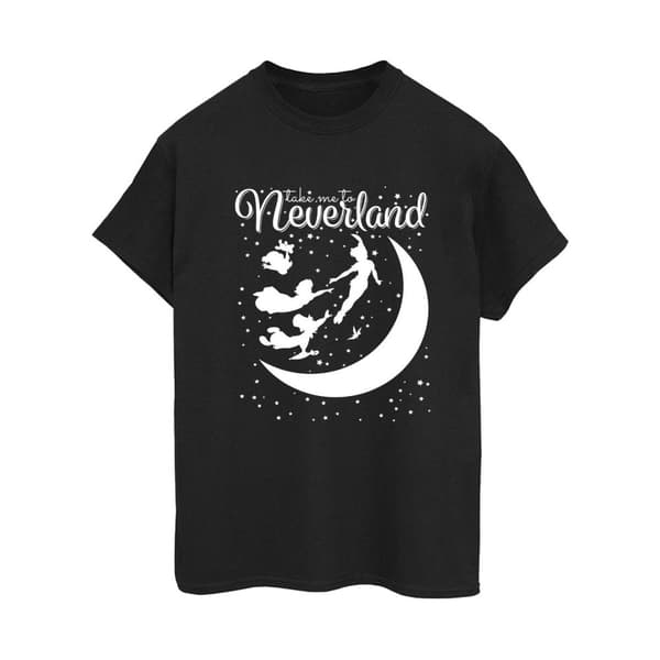 Disney Womens/Ladies Peter Pan Take Me To Neverland Cotton Boyfriend T-Shirt