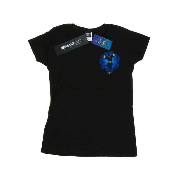 Disney Dam/kvinnor - Aladdin Movie Genie - T-shirt i bomull med brösttryck