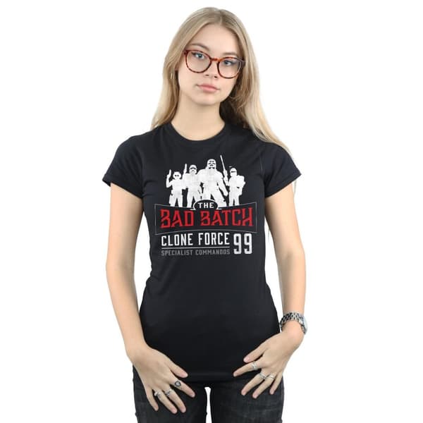 Star Wars Dam/Tjej The Bad Batch Clone Force 99 - T-shirt i bomull
