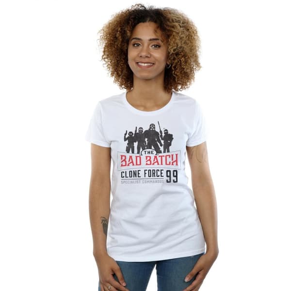 Star Wars Dam/Tjej The Bad Batch Clone Force 99 - T-shirt i bomull