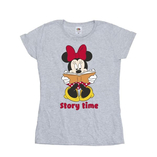 Disney Womens/Ladies Minnie Mouse Story Time Cotton T-Shirt