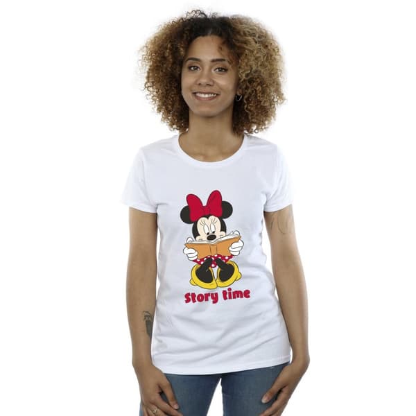Disney Womens/Ladies Minnie Mouse Story Time Cotton T-Shirt