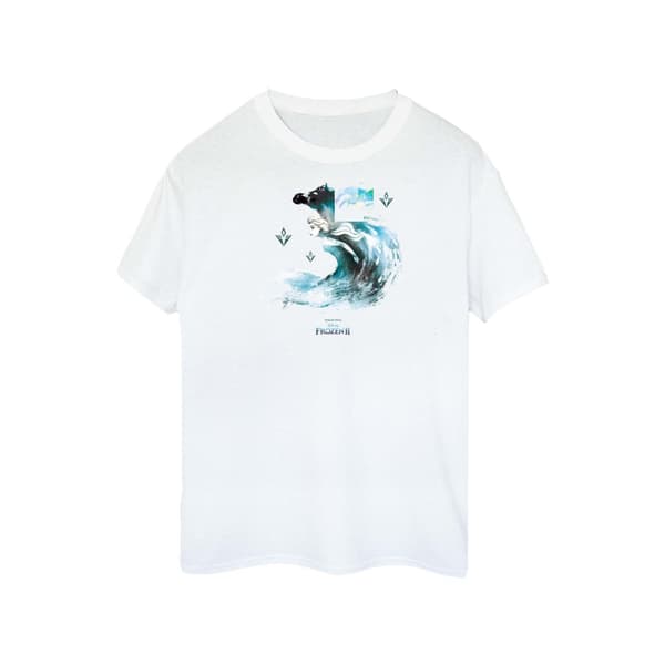 Disney Dam/Tjej Frozen 2 Elsa med vattenanden Nokk T-shirt i bomull