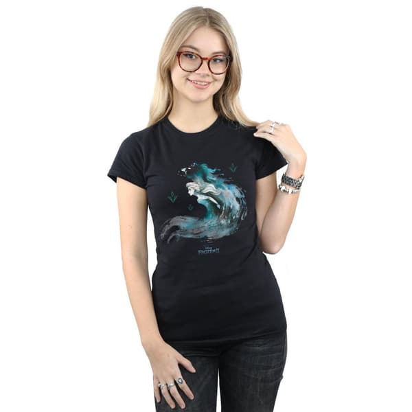 Disney Dam/Tjej Frozen 2 Elsa med vattenanden Nokk T-shirt i bomull