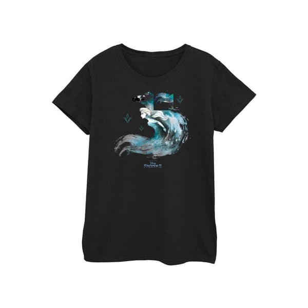 Disney Dam/Tjej Frozen 2 Elsa med vattenanden Nokk T-shirt i bomull