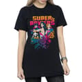 Miniatyrbilde 3 av 5: DC Comics Womens/Ladies Super Powers Neon Floral Cotton Boyfriend T-Shirt