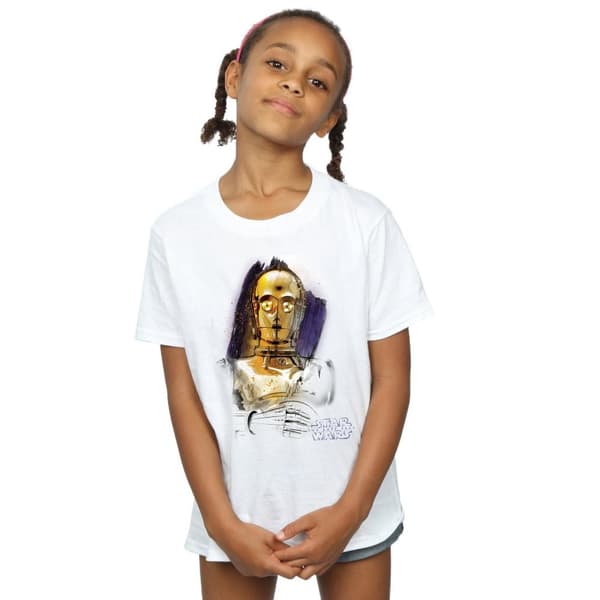 Star Wars C-3PO T-shirt i borstad bomull från De sista jediriddarna