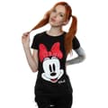 Miniatyrbillede 2 af 5: Disney Womens/Ladies Minnie Mouse Distressed Face Cotton T-Shirt