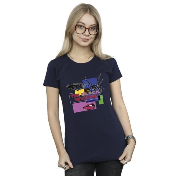 Marvel Black Widow Pop Art - T-shirt i bomull för damer/kvinnor