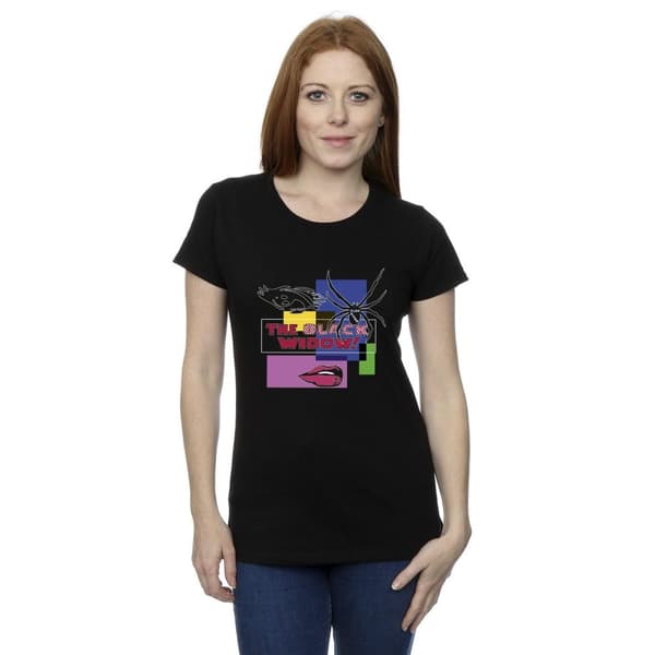 Marvel Black Widow Pop Art - T-shirt i bomull för damer/kvinnor