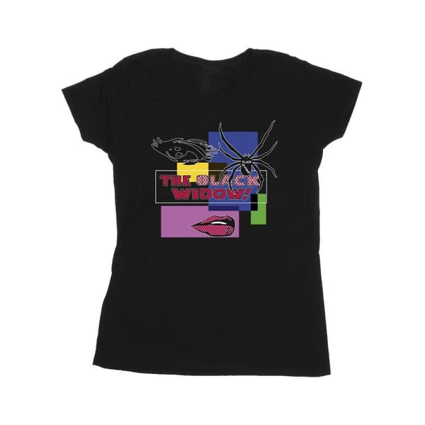 Marvel Black Widow Pop Art - T-shirt i bomull för damer/kvinnor