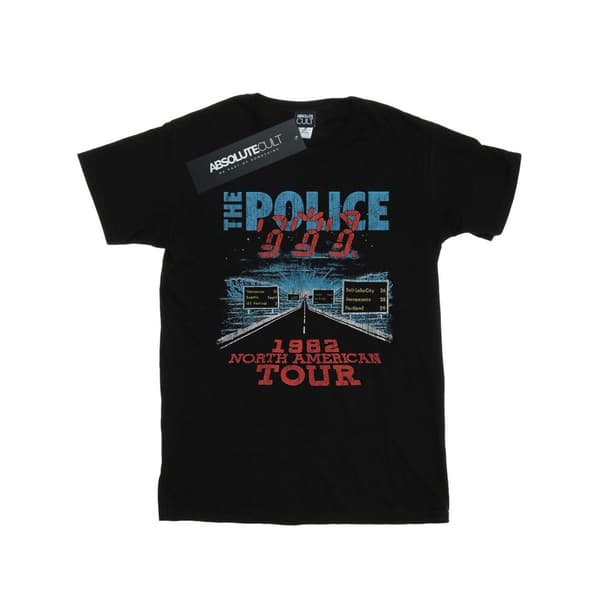 The Police T-shirt - Nordamerikanska turnén V2 för herrar Black S
