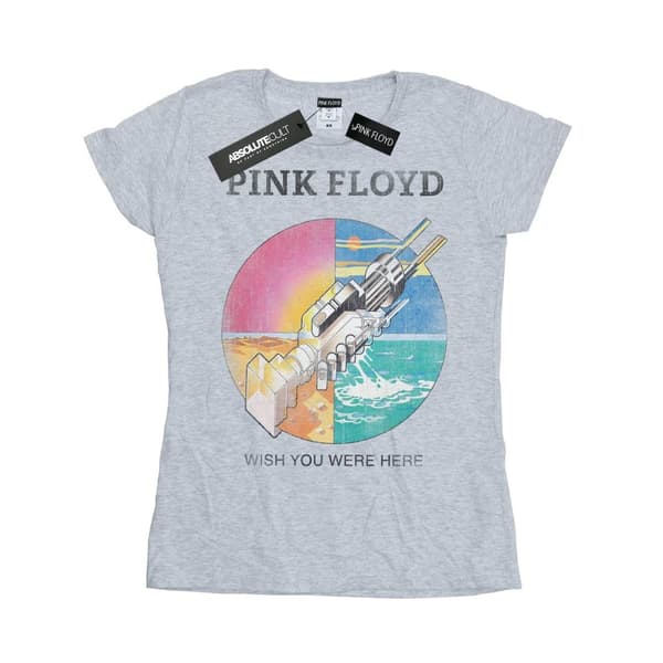 Pink Floyd Womens/Ladies Wish You Were Here Cotton T-Shirt Sports Grey L