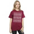 Miniatyrbild 3 av 5: Disney Dam/Tjej Mickey And Minnie Christmas Fair Isle Bomull Boyfriend T-shirt