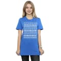 Miniatyrbild 2 av 5: Disney Dam/Tjej Mickey And Minnie Christmas Fair Isle Bomull Boyfriend T-shirt