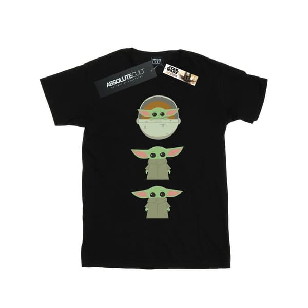 Star Wars Mens The Mandalorian The Child - T-shirt med posering