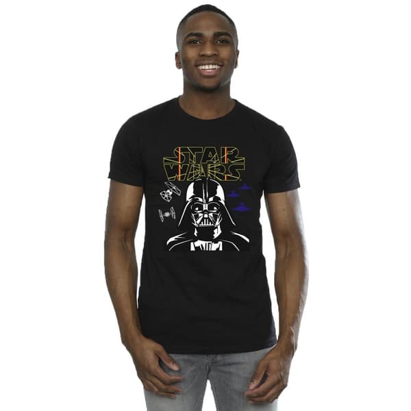 Star Wars Mens Darth Vader Comp Logo T-Shirt