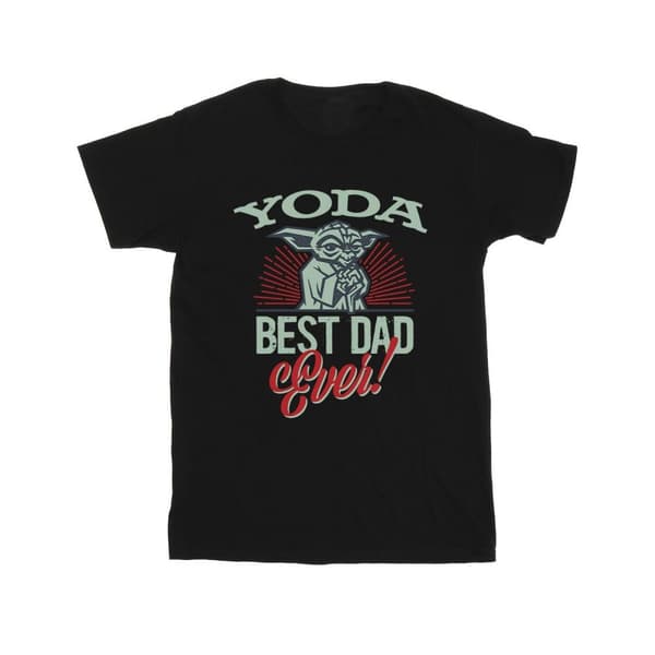 Star Wars Mens Mandalorian Yoda Dad T-Shirt