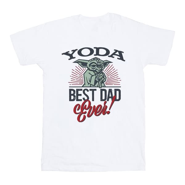 Star Wars Mens Mandalorian Yoda Dad T-Shirt