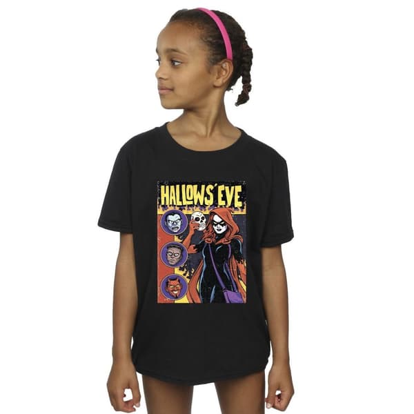 Marvel Girls Hallows Eve Comic Cover Cotton T-Shirt