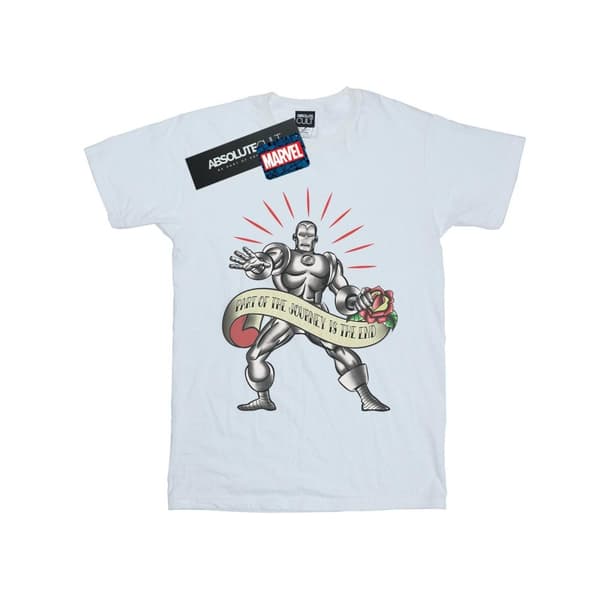 Marvel Mens Iron Man The End Tattoo T-Shirt