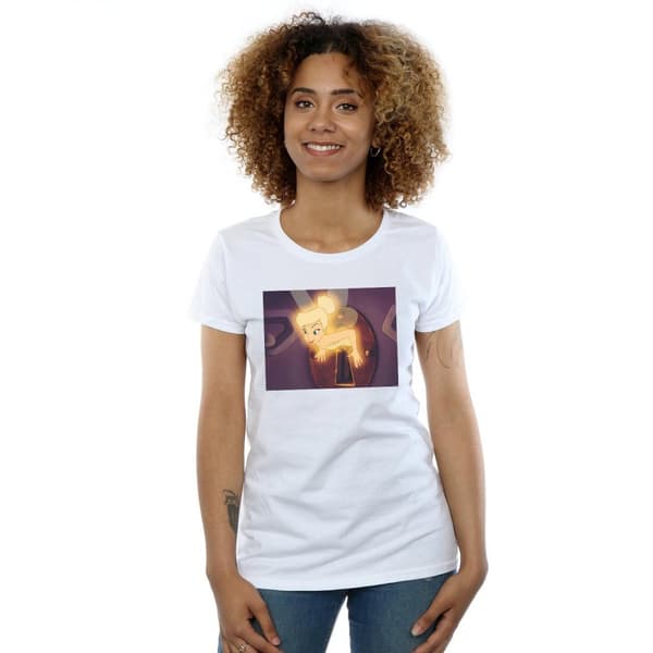 Disney Womens/Ladies Tinker Bell Lock Squeeze Cotton T-Shirt