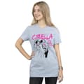 Pikkukuva 2 / 3: Disney Womens/Ladies Cruella De Vil Collared Cotton Boyfriend T-Shirt