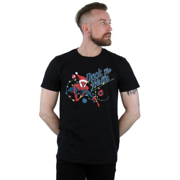 Marvel Spider-Man Deck the Walls T-shirt för herrar