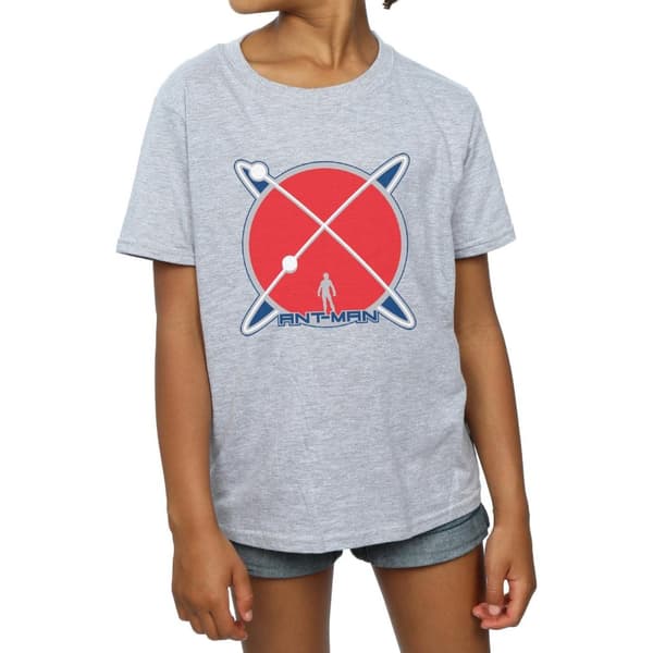 Marvel T-shirt i bomull med Ant-Man Planet-logotyp för flickor