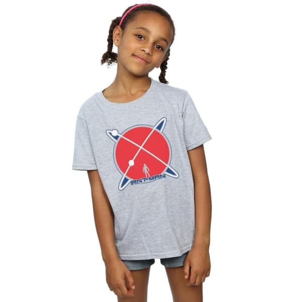 Marvel T-shirt i bomull med Ant-Man Planet-logotyp för flickor